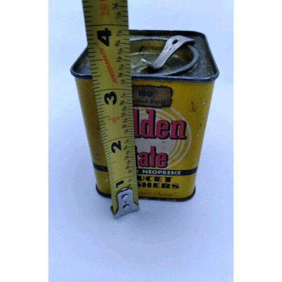 Vintage Golden State Can For Faucet Washers Advertising with some washers READ - Picture 7 of 9